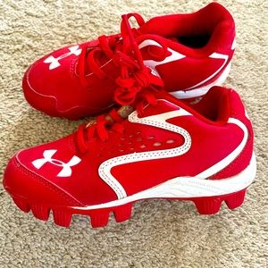 Under Armour Boys Baseball Tee Ball Cleats 11 11k Only Worn Once!